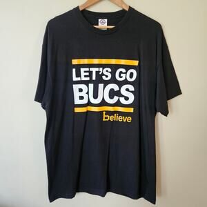 Vintage Pittsburgh Pirates Let's Go Bucs Believe Graphic Tee, Size XL
